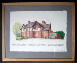 41. North-East drawing framed